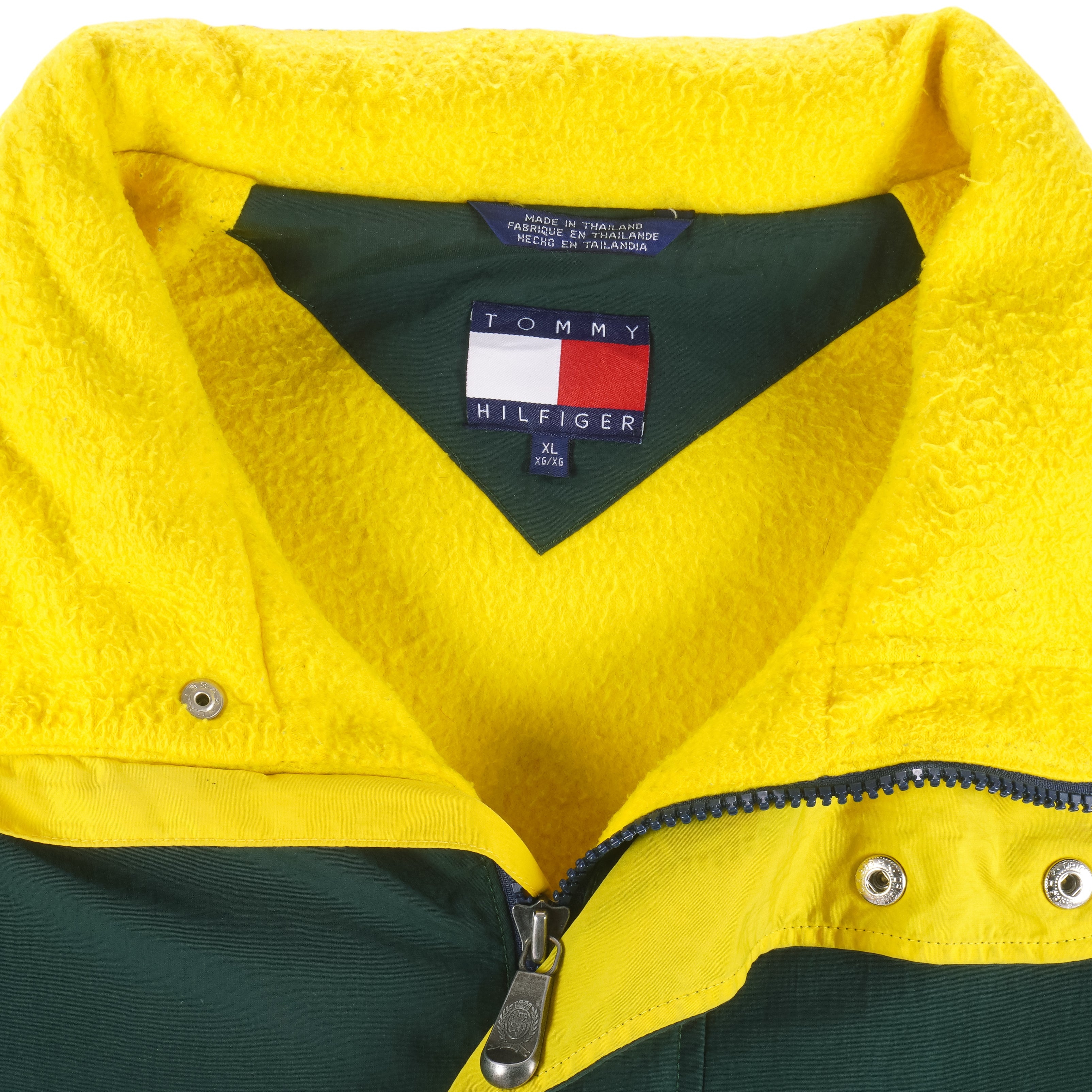 Tommy Hilfiger - Zip-Up Embroidered Jacket 1990s X-Large Vintage Retro