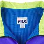 FILA - Pro Beach Zip-Up Embroidered Windbreaker 1990s Medium Vintage Retro