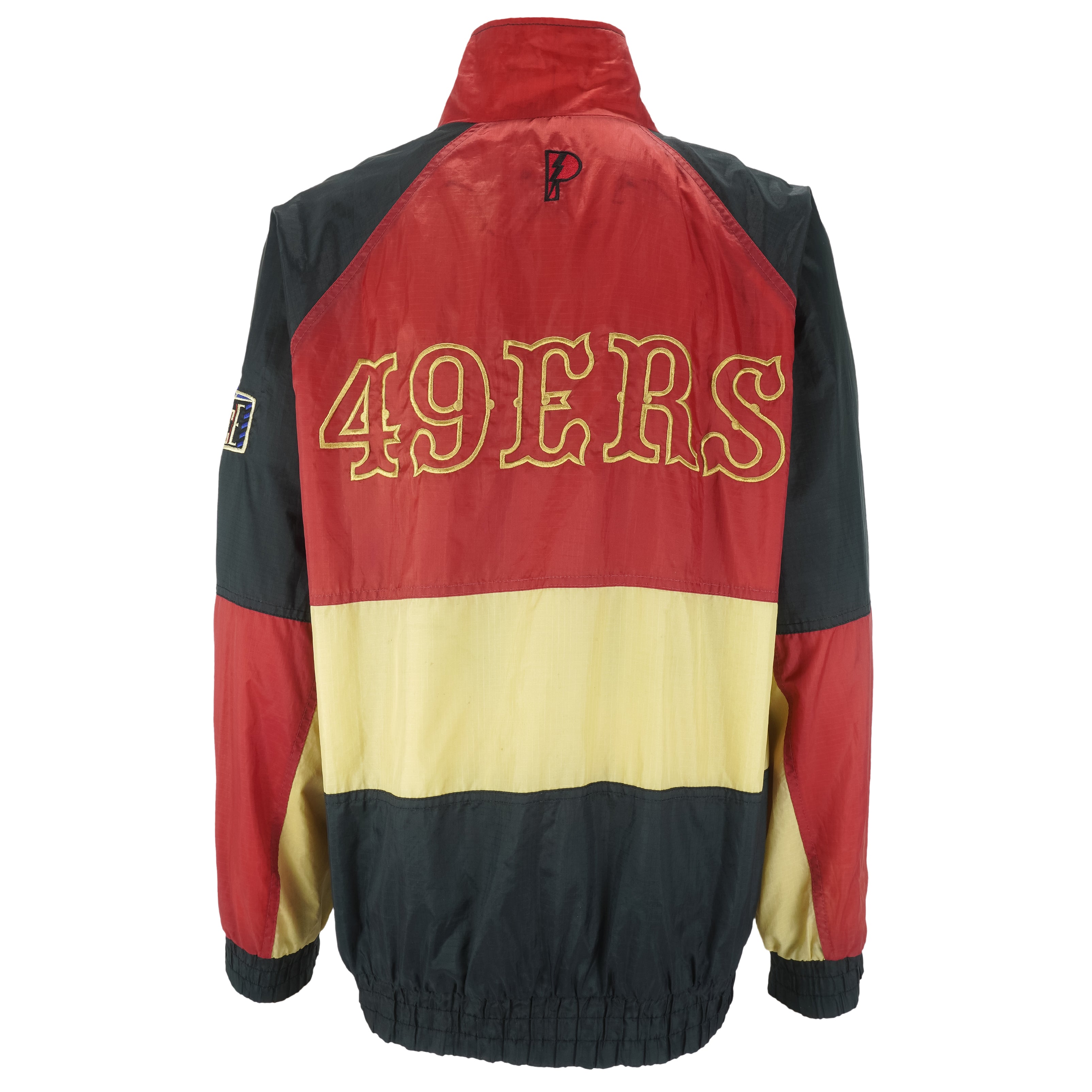 NFL (Pro Player) - San Francisco 49ers Zip-Up Windbreaker 1990s Large Vintage Retro Football