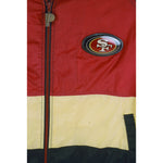 NFL (Pro Player) - San Francisco 49ers Zip-Up Windbreaker 1990s Large Vintage Retro Football