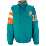 Starter - Miami Dolphins Zip-Up Jacket 1990s X-Large Vintage Retro Football