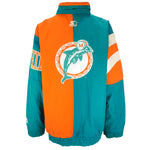 Starter - Miami Dolphins Zip-Up Puffer Jacket 1990s X-Large