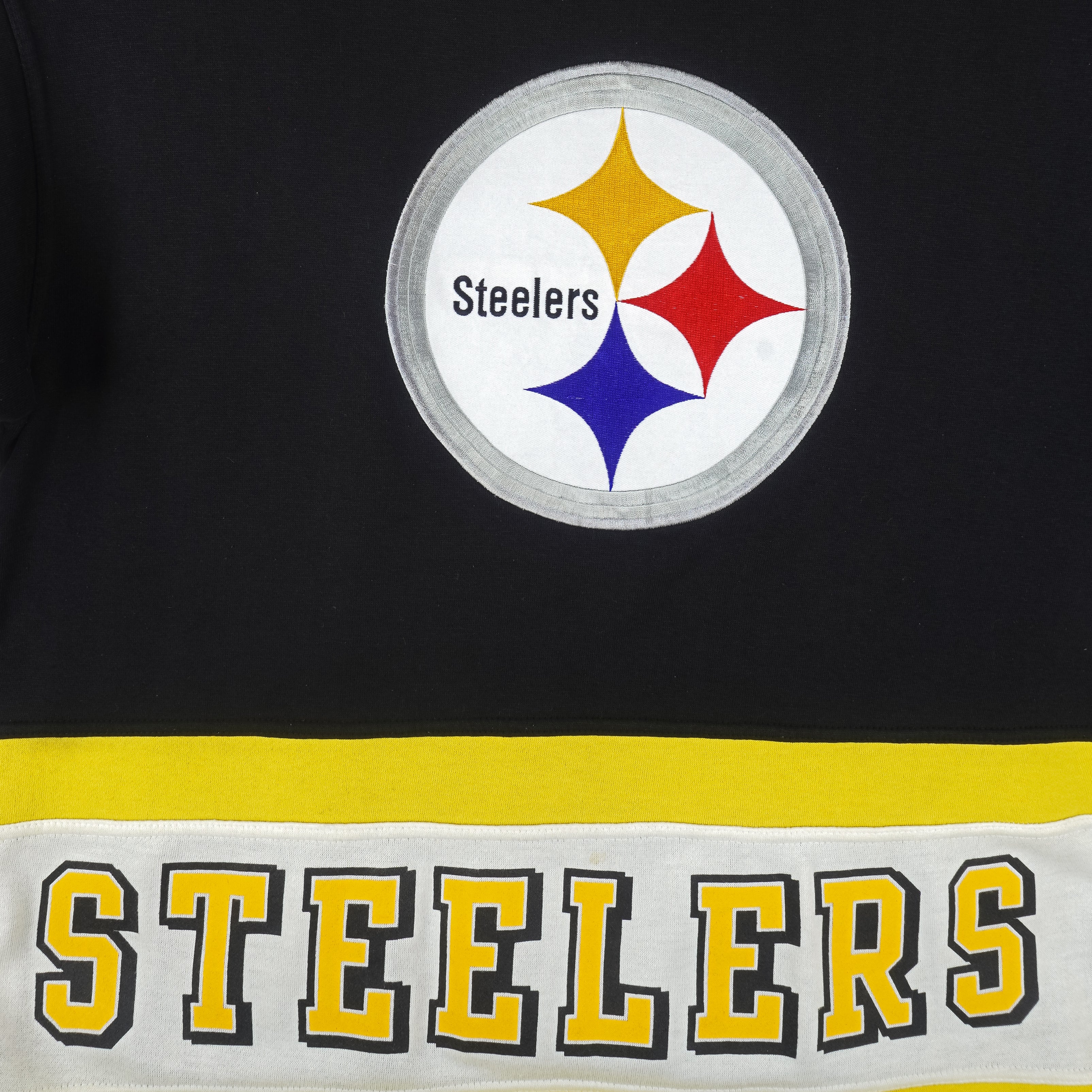 NFL (Pro Player) - Pittsburgh Steelers Embroidered Sweatshirt 1999 X-Large Vintage Retro Football