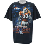 NFL (Team Apparel) - Denver Broncos Helmet T-Shirt 2000s Large Vintage Retro Football