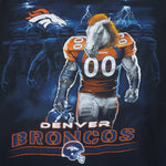 NFL (Team Apparel) - Denver Broncos Helmet T-Shirt 2000s Large Vintage Retro Football