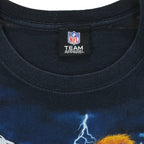 NFL (Team Apparel) - Denver Broncos Helmet T-Shirt 2000s Large Vintage Retro Football