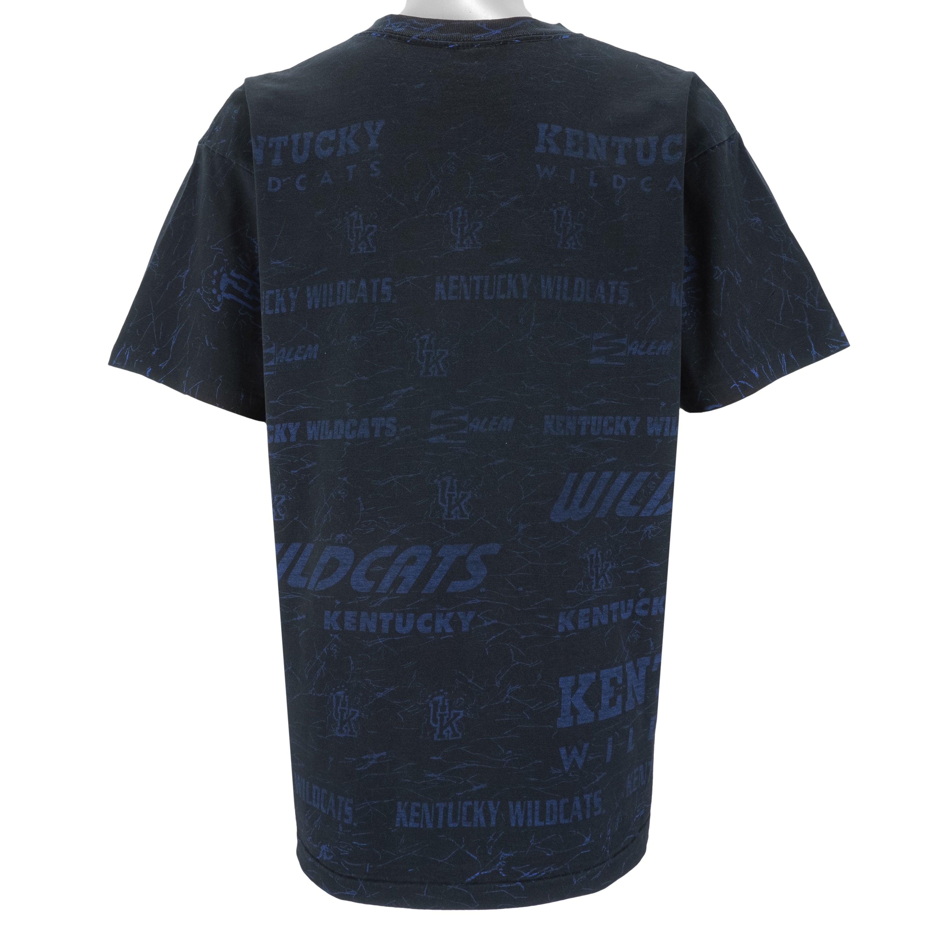 NCAA (Salem) - Kentucky Wildcats All Over Print T-Shirt 1990s Large Vintage Retro College