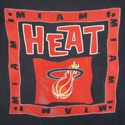 NBA (Home Team) - Miami Heat Single Stitch T-Shirt 1990s X-Large Vintage Retro Basketball