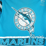 MLB (Salem) - Florida Marlins Single Stitch T-Shirt 1990s Large Vintage Retro Baseball