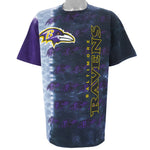 NFL (Team Apparel) - Baltimore Ravens T-Shirt 1990s X-Large Vintage Retro Football