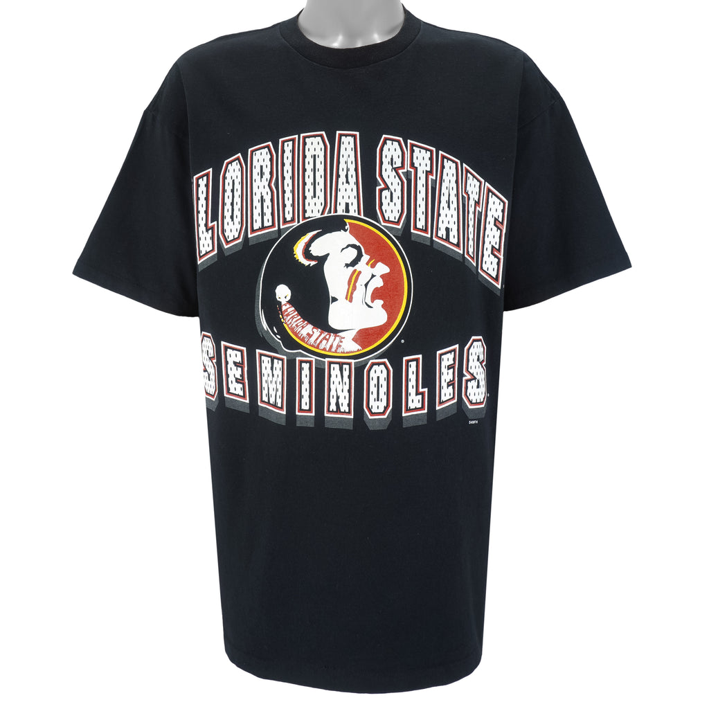 NCAA - Florida State Seminoles Single Stitch T-Shirt 1990s Large Vintage Retro College
