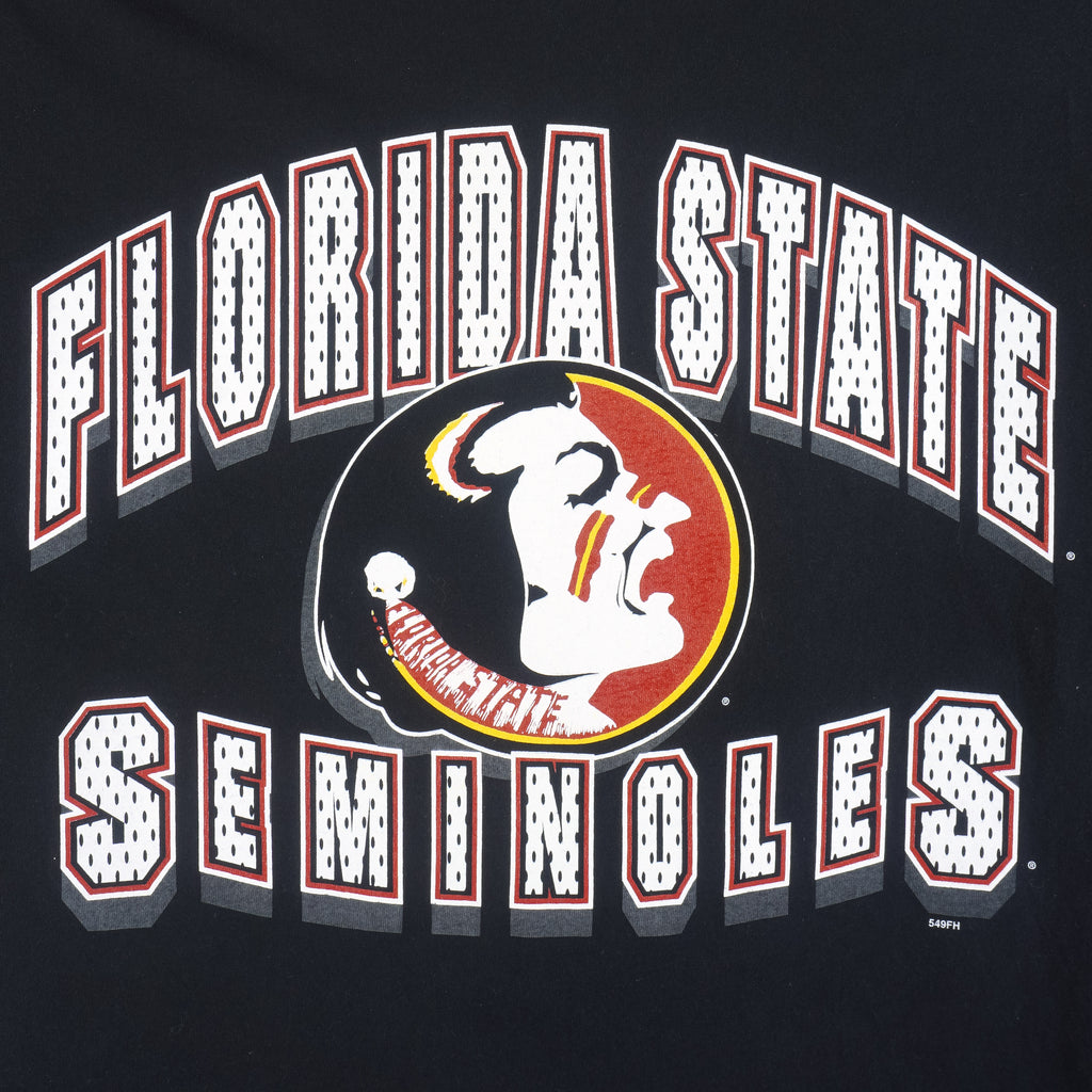 NCAA - Florida State Seminoles Single Stitch T-Shirt 1990s Large Vintage Retro College