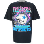NFL (Belton) - Dallas Cowboys Thumbs Up Helmet T-Shirt 1990s X-Large