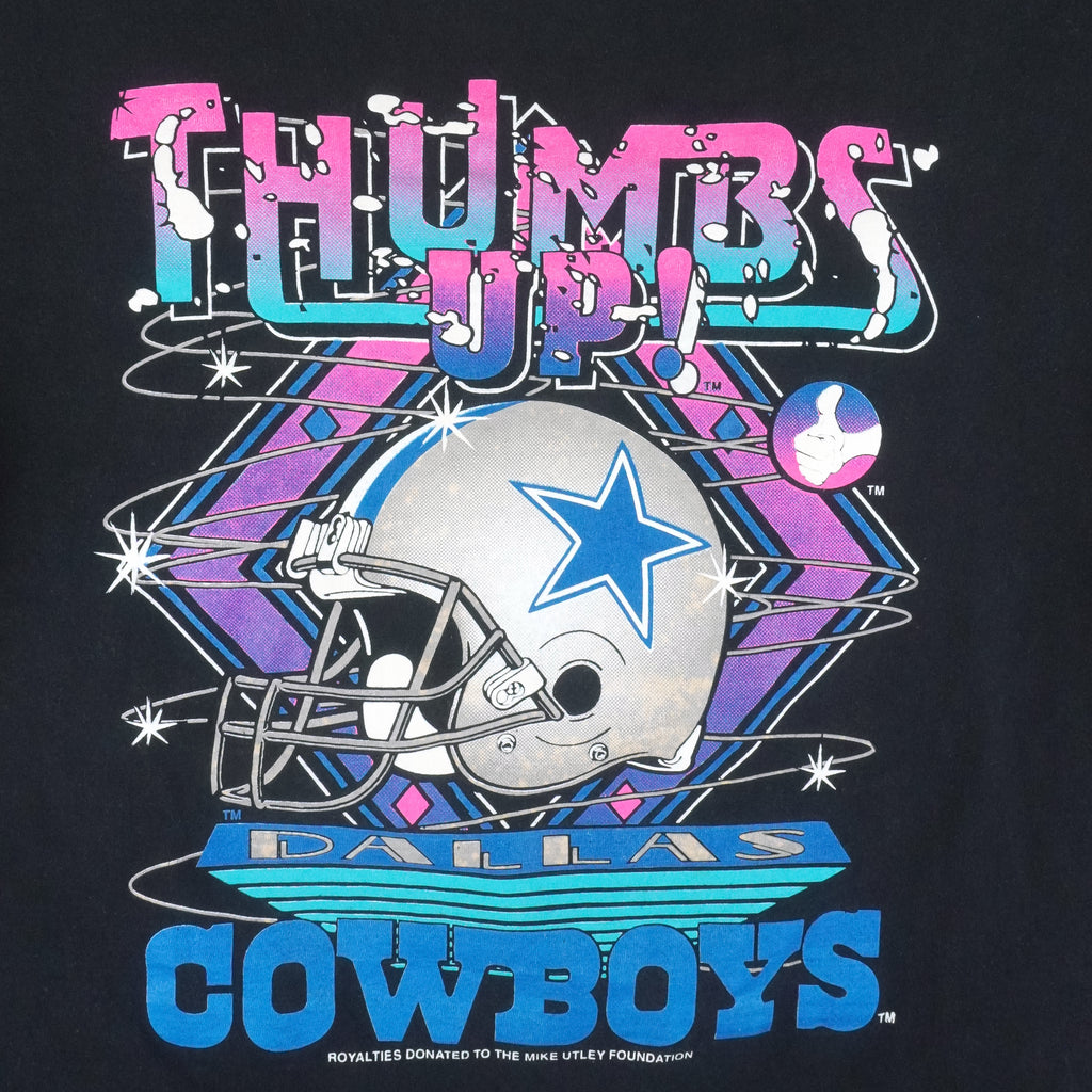 NFL (Belton) - Dallas Cowboys Helmet Single Stitch T-Shirt 1990s X-Large Vintage Retro Football