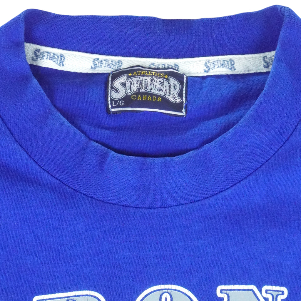 NHL (Softwear) - Toronto Maple Leafs Single Stitch T-Shirt 1992 Large Vintage Retro Hockey