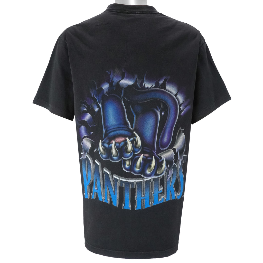 NFL (Nutmeg) - Carolina Panthers Breakout Single Stitch T-Shirt 1993 Large Vintage Retro Football