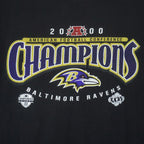 NFL (Logo Athletic) - Baltimore Ravens Super Bowl Champs 35th T-Shirt 1990s XX-Large Vintage Retro Football