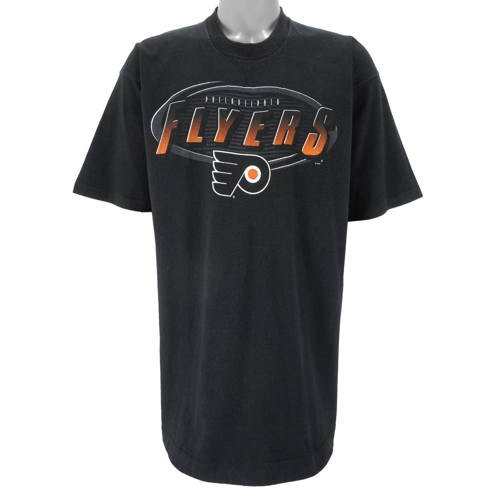 NHL (Salem) - Philadelphia Flyers Single Stitch T-Shirt 1990s X-Large Vintage Retro Hockey