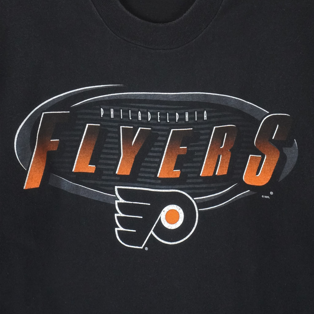 NHL (Salem) - Philadelphia Flyers Single Stitch T-Shirt 1990s X-Large Vintage Retro Hockey