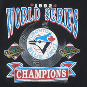 MLB (Waves) - Toronto Blue Jays World Series Champs T-Shirt 1992 Large Vintage Retro Baseball