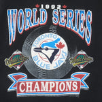 MLB (Waves) - Toronto Blue Jays World Series Champs T-Shirt 1992 Large Vintage Retro Baseball