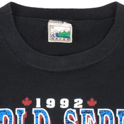 MLB (Waves) - Toronto Blue Jays World Series Champs T-Shirt 1992 Large Vintage Retro Baseball