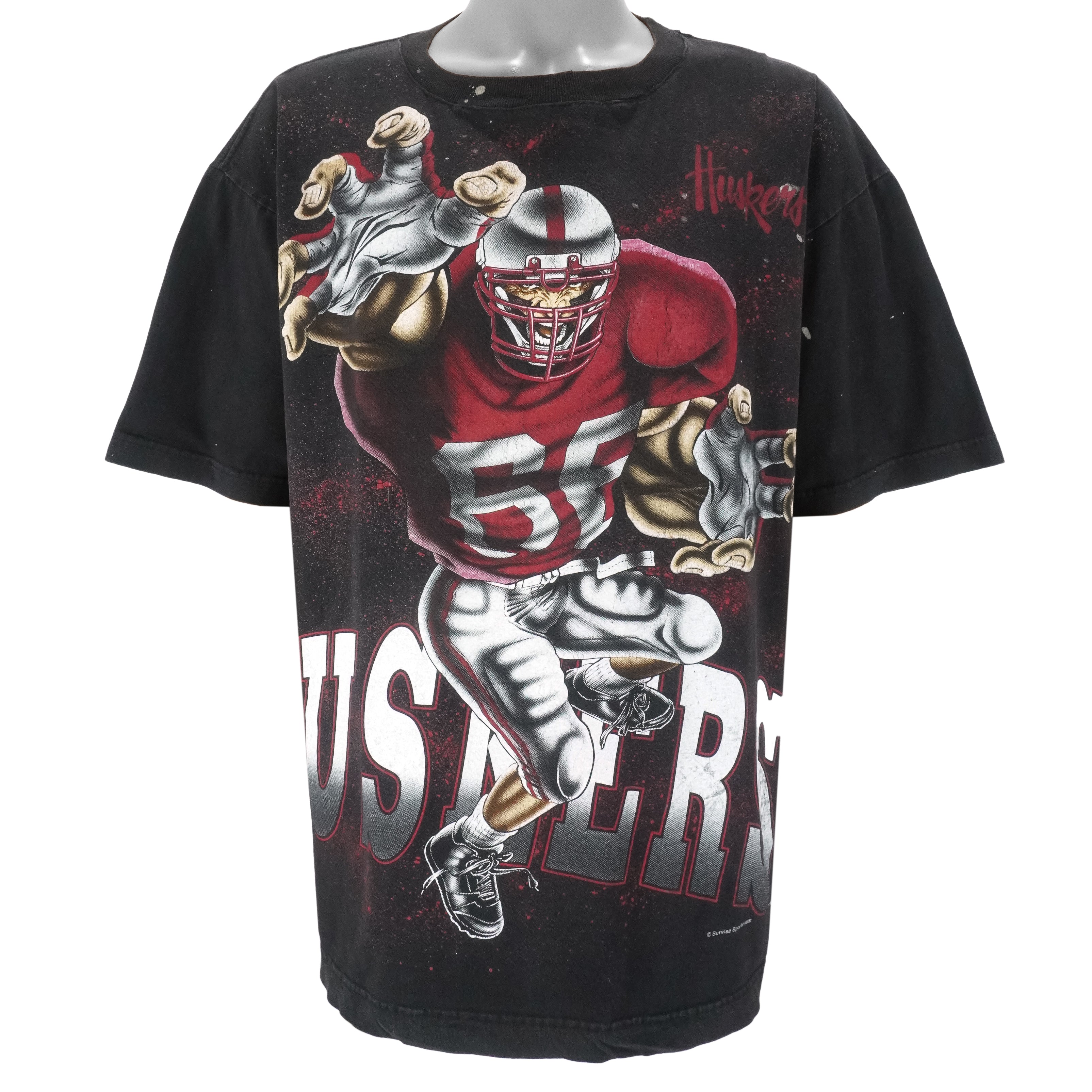 NCAA (Sunrise Sportswear) - Nebraska Huskers T-Shirt 1990s XX-Large Vintage Retro College