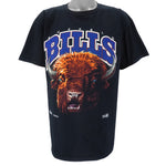 NFL (Salem) - Buffalo Bills X Animal Print Single Stitch T-Shirt 1992 X-Large