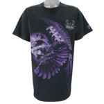 NFL (Pro Player) - Baltimore Ravens X Animal Print T-Shirt 1990s Large Vintage Retro Football