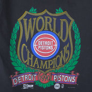 NBA (Salem) - Detroit Pistons World Champs T-Shirt 1990 Large Vintage Retro Basketball