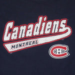 NHL (Waves) - Montreal Canadiens Hockey Single Stitch T-Shirt 1990s X-Large Vintage Retro Hockey