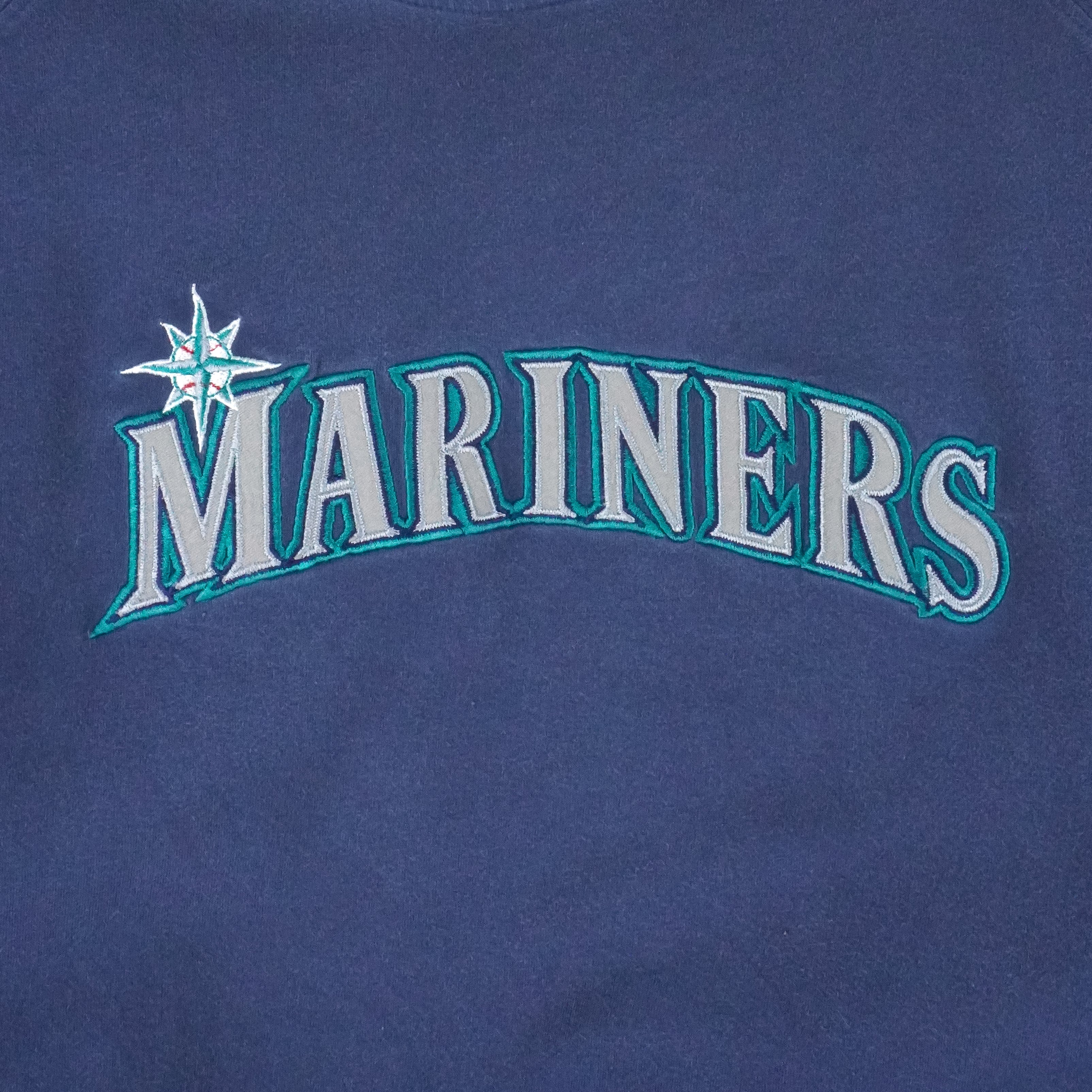 MLB - Seattle Mariners Embroidered T-Shirt 1990s X-Large Vintage Retro Baseball