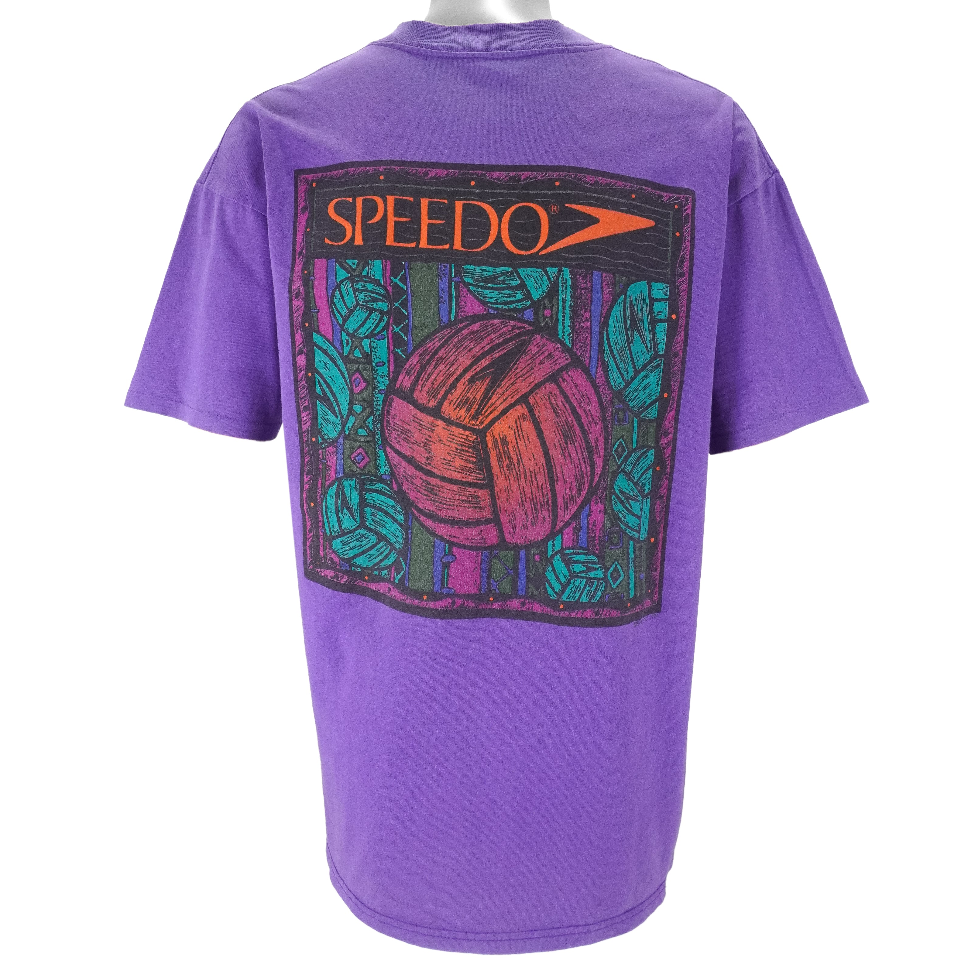 Speedo - Volleyball Single Stitch T-Shirt 1990s X-Large Vintage Retro