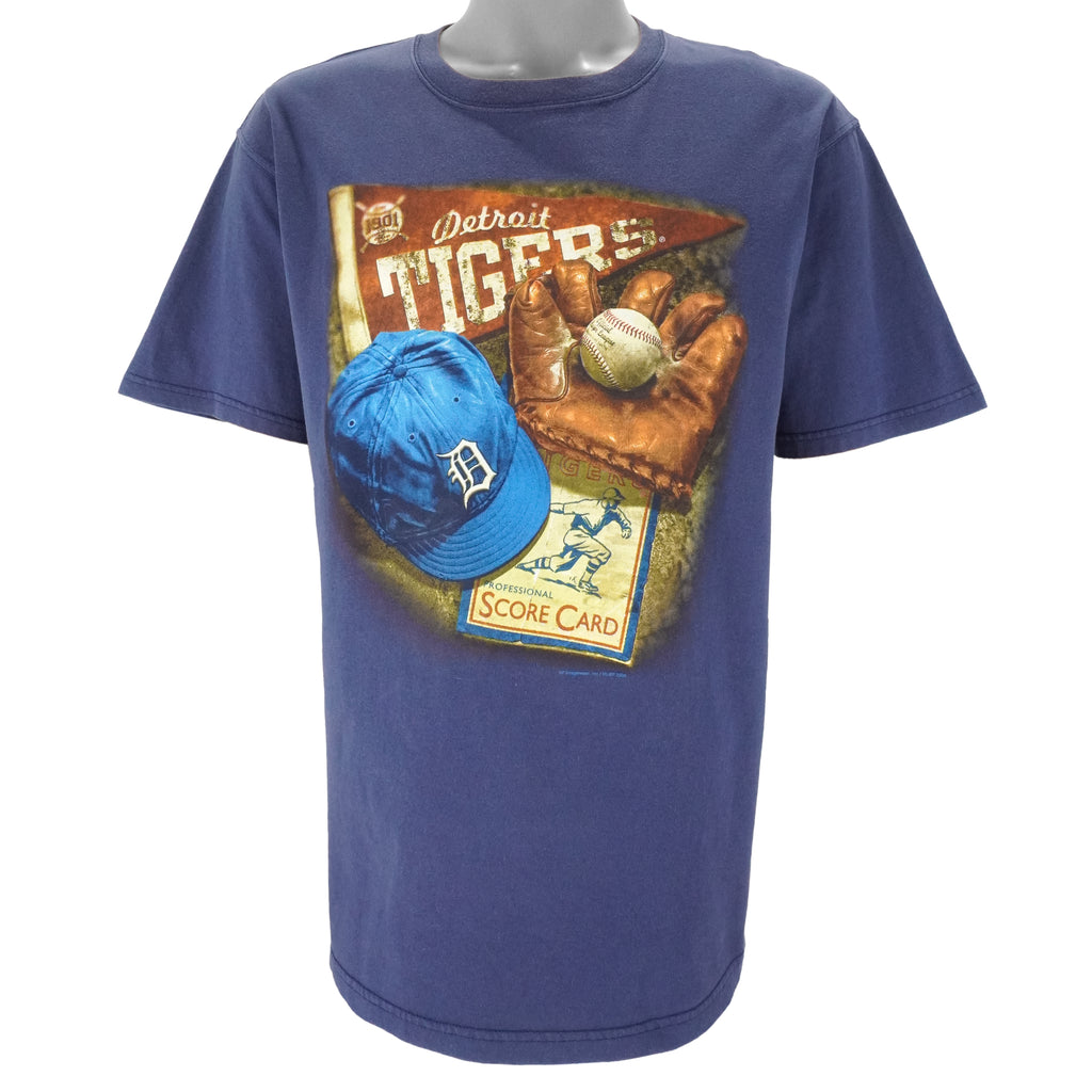 MLB (CSA) - Detroit Tigers Big Logo T-Shirt 2006 Large Vintage Retro Baseball