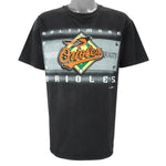 MLB (Hanes) - Baltimore Orioles Single Stitch T-Shirt 1995 Large Vintage Retro Baseball