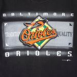 MLB (Hanes) - Baltimore Orioles Single Stitch T-Shirt 1995 Large Vintage Retro Baseball