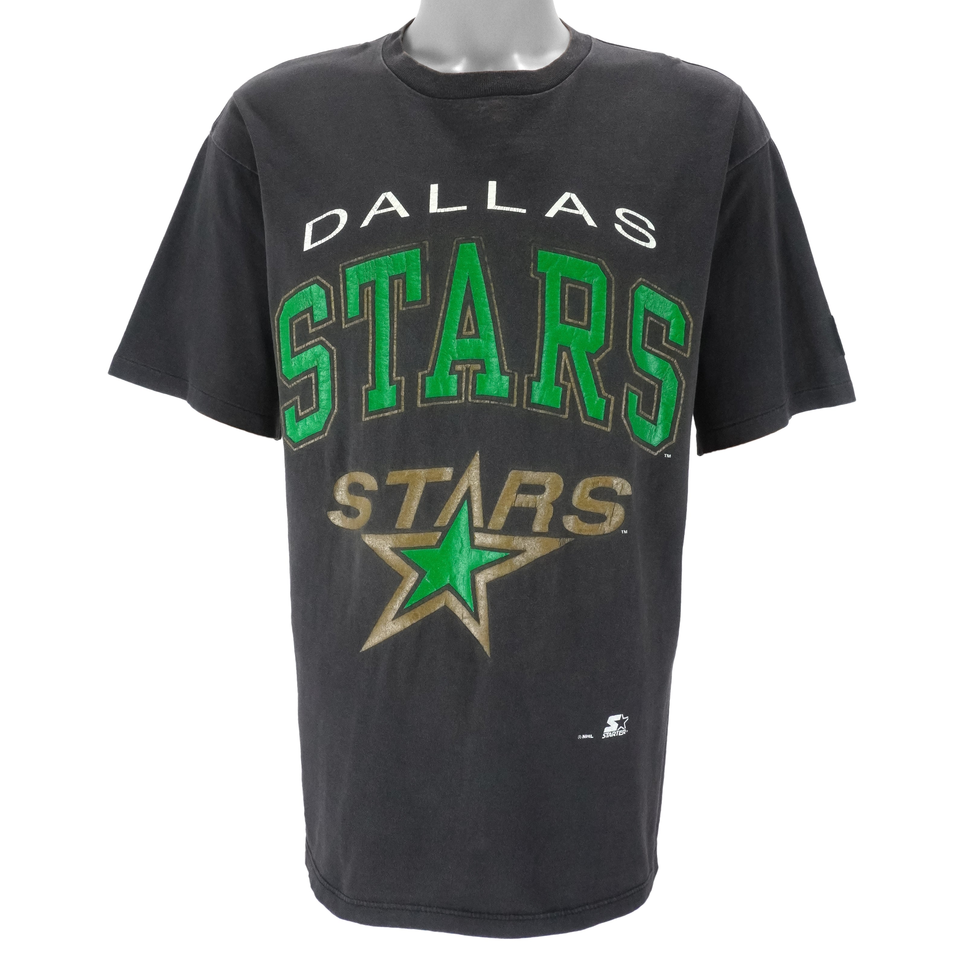 Starter - NHL Dallas Stars Single Stitch T-Shirt 1990s Large Vintage Retro Hockey