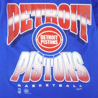 NBA (Hanes) - Detroit Pistons Single Stitch T-Shirt 1990s Medium Vintage Retro Basketball
