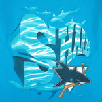 NHL (Artex) - San Jose Sharks Single Stitch T-Shirt 1990s Large Vintage Retro Hockey