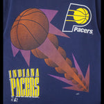 NBA (Logo 7) - Indiana Pacers Single Stitch T-Shirt 1990s Large Vintage Retro Basketball