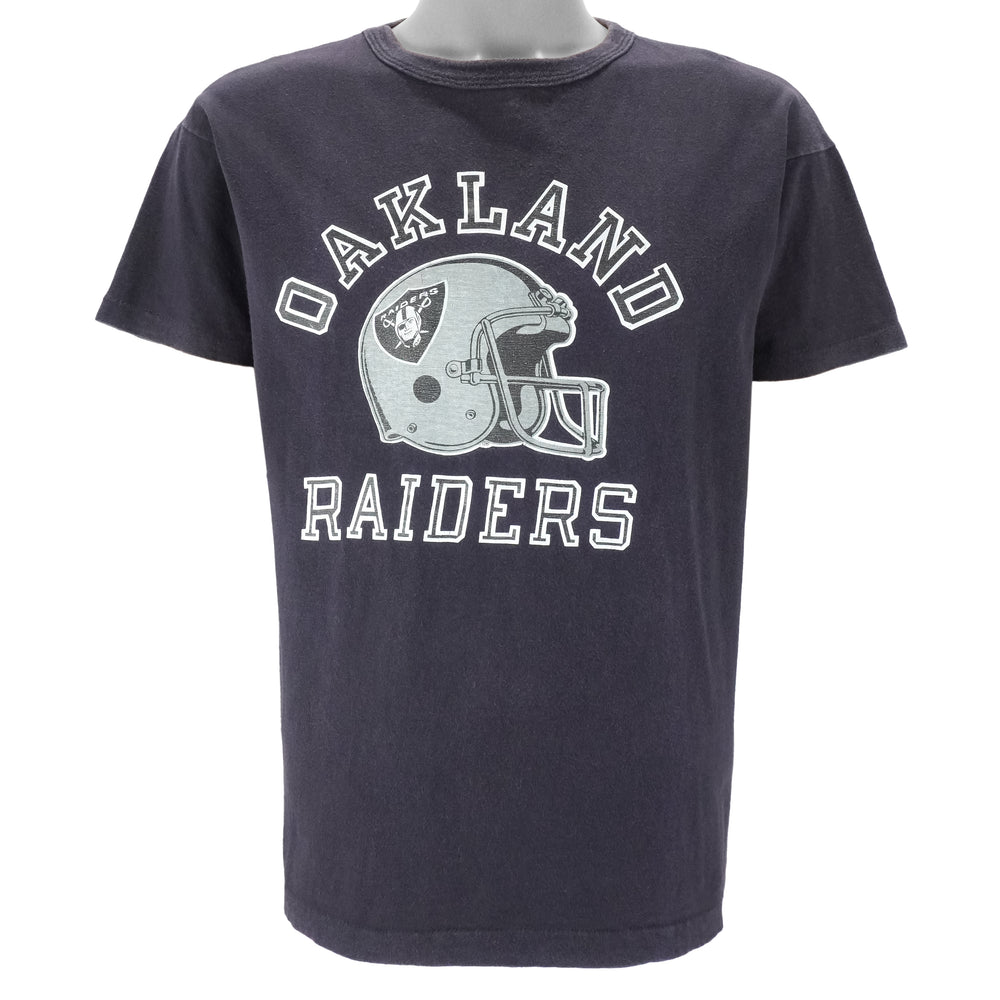 Champion - NFL Oakland Raiders Helmet Single Stitch T-Shirt 1980s X-Large Vintage Retro Football