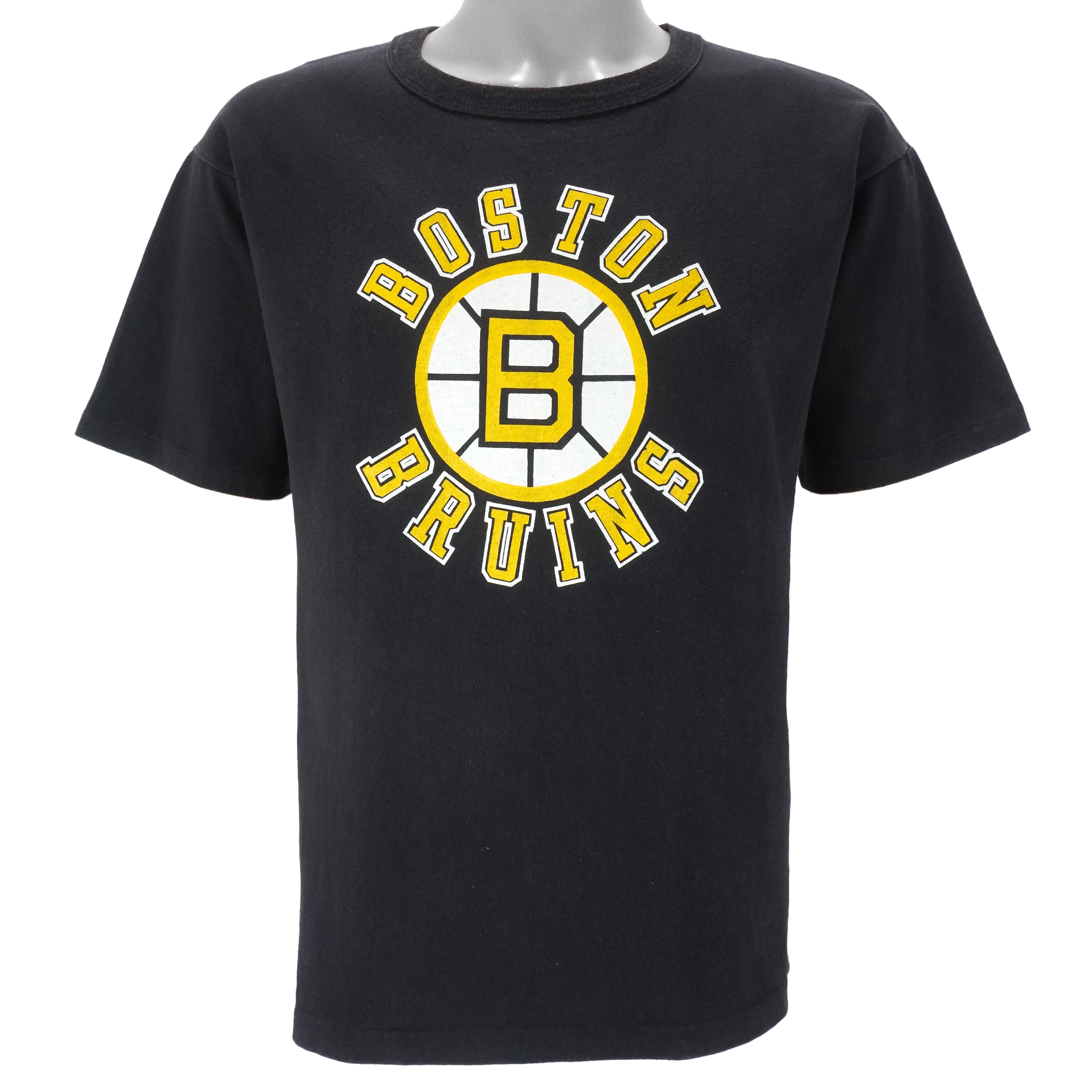 Starter - Boston Bruins Single Stitch T-Shirt 1990s Large Vintage Retro Hockey