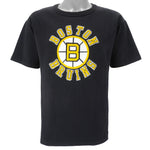 Starter - Boston Bruins Single Stitch T-Shirt 1990s Large Vintage Retro Hockey