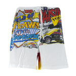 Reworked - Nascar X Tie-Dyed Tee Shorts Vintage Retro