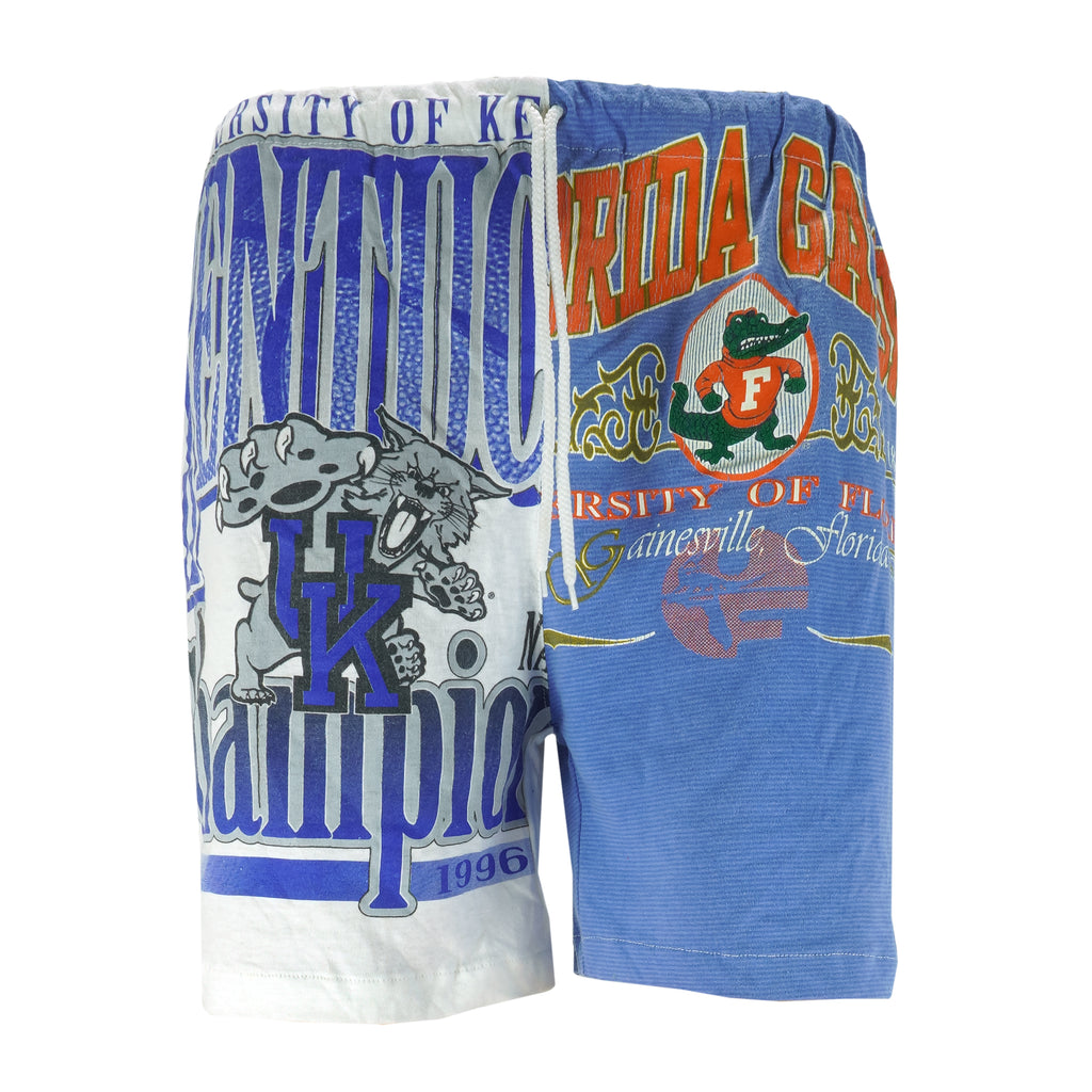 Reworked (NCAA) - Kentucky Wildcats X Florida Gators Tee Shorts Vintage Retro