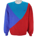 Reworked (Nike) - Classic Mini Swoosh Tricolor Crew Neck Sweatshirt Large