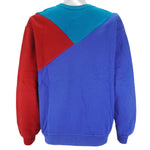 Reworked (Nike) - Classic Mini Swoosh Tricolor Crew Neck Sweatshirt Large Vintage Retro