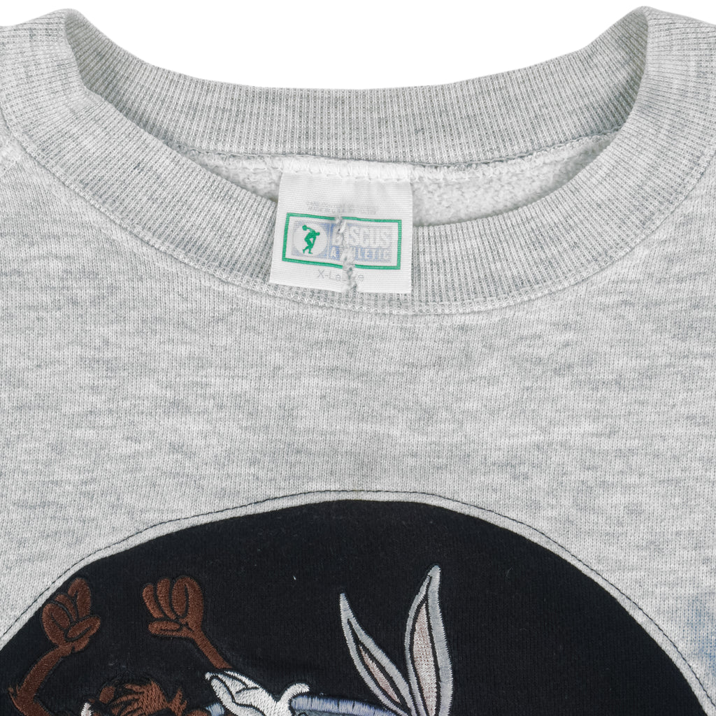 Reworked - Looney Tunes Squad Crew Neck Sweatshirt Medium Vintage Retro