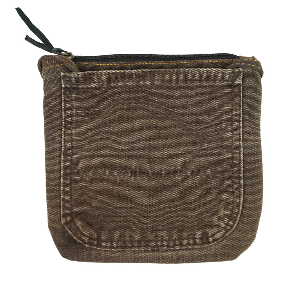Reworked (Carhartt) - Dark Brown Crossbody Bag Vintage Retro