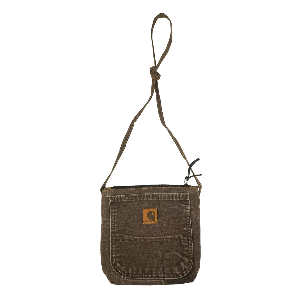 Reworked (Carhartt) - Dark Brown Crossbody Bag Vintage Retro